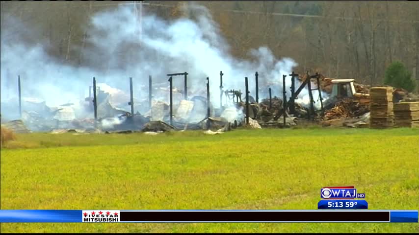 Fire Destroys Amish Sawmill