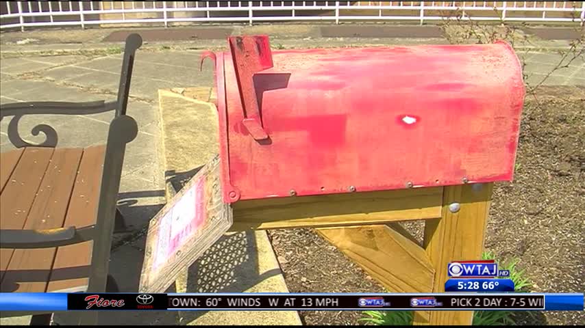 Johnstown red mailbox anniversary