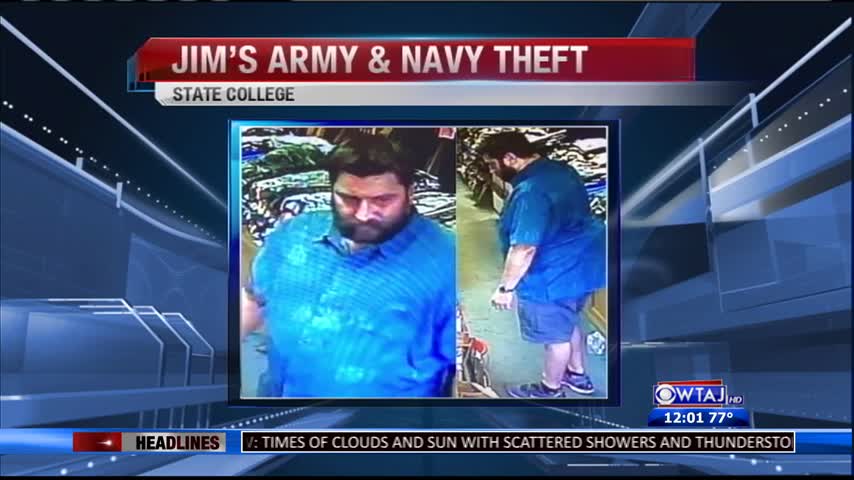 Jim's Army-Navy theft