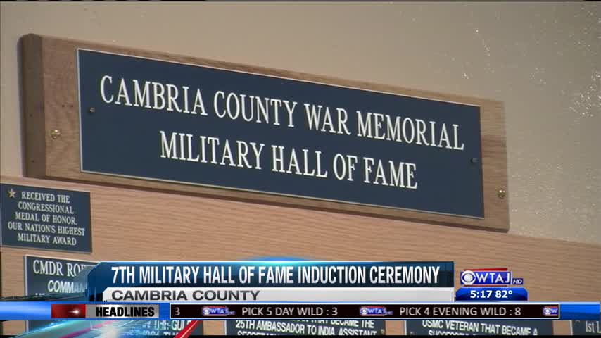 7th Induction Ceremony for Cambria Co. Military Hall of Fame