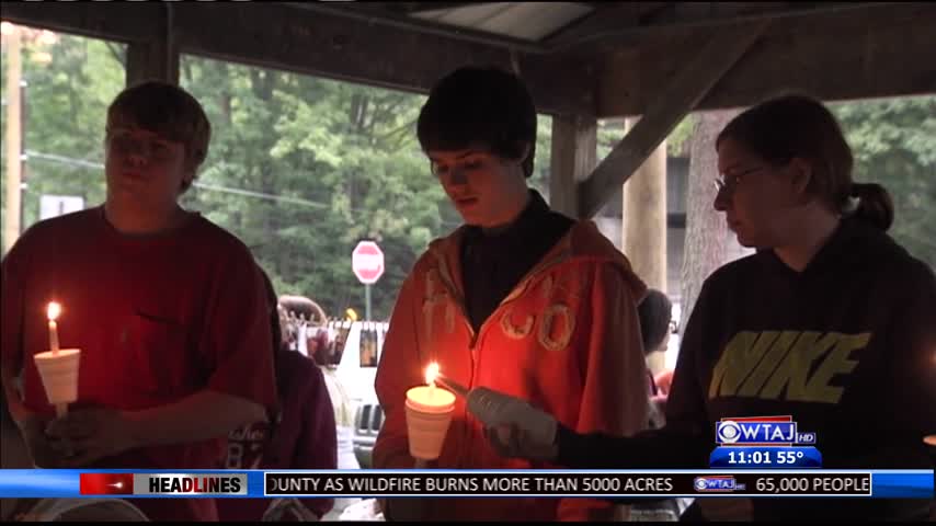 Candlelight Vigil held for Chase Anderson