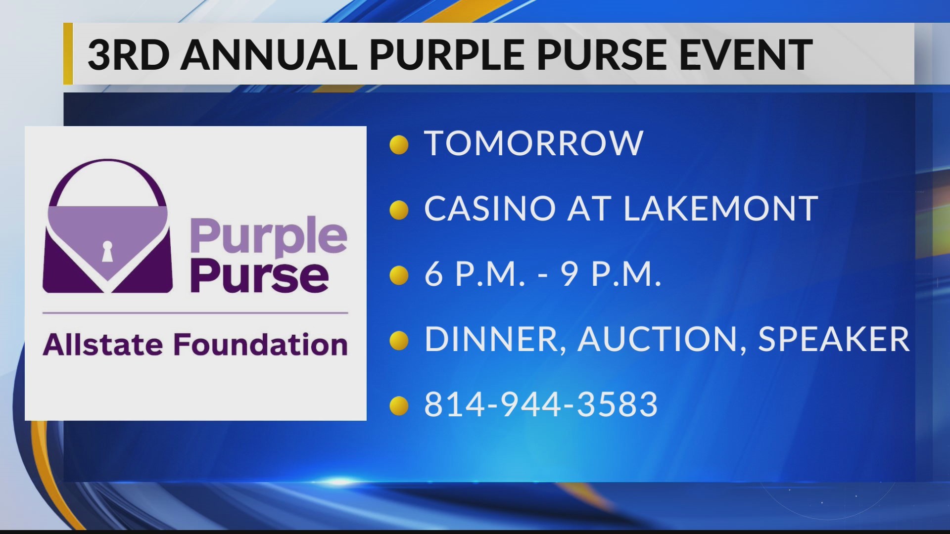 Purple Purse Event